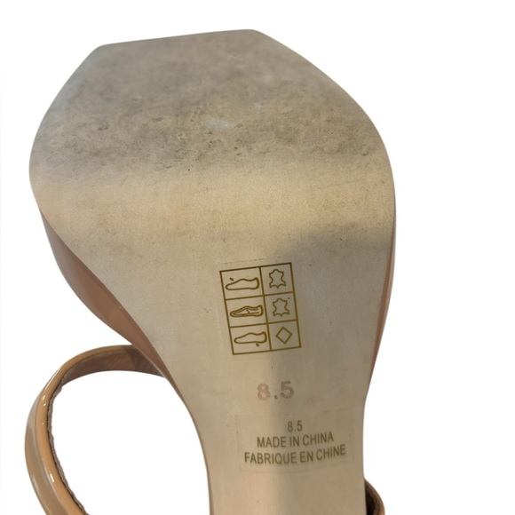 Jeffrey Campbell Women’s The Hustler Nude Platform Heel Sandal. Size 8.5 - Picture 7 of 7